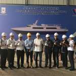 Peletakan Lunas Kapal Bupati di Batam