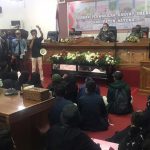 Polres Natuna Apresiasi Aksi Damai Aliansi Mahasiswa Tolak Omnibus Law RUU Cipta Kerja