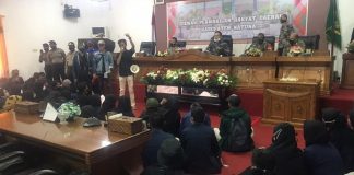 Polres Natuna Apresiasi Aksi Damai Aliansi Mahasiswa Tolak Omnibus Law RUU Cipta Kerja