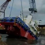 Ini Penjelasan Kapolsek Batuaji Terkait Mobil Crane yang Jatuh ke Laut