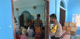 Pengamanan dan Pelaksanaan Sholat Jumat di Mesjid Nurul Jihad Galang Terapkan Prokes