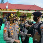 Pelepasan 30 Pasukan Terbaik BKO Polresta Barelang di Natuna Dipimpin Kapolres Natuna