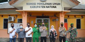 Irwasda Polda Kepri, Lakukan Pengawasan Operasi Mantap Praja Seligi 2020 Didampingi Kapolres Natuna