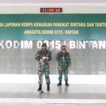 Acara Korp Raport Kenaikan Pangkat Bintara dan Tamtama Kodim 0315/Bintan Dipimpin Dandim 0315/Bintan