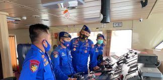 Ditpolairud Polda Kepri Bersama Ditpolair Korpolairud Baharkam Polri Patroli Lintas Laut