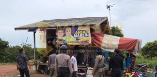 Polisi Pengamanan Penertiban APK pada Pilkada di 13 Titik Lokasi Wilayah Galang