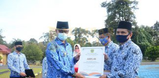 Pemkab Lingga Gelar Apel Deklarasi Gerakan Nasional ASN