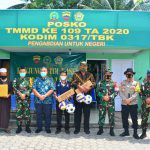 Tim Pengawasan dan Evaluasi Mabes TNI AD Meninjau Pelaksanaan TMDD ke 109 di Kabupaten Karimun
