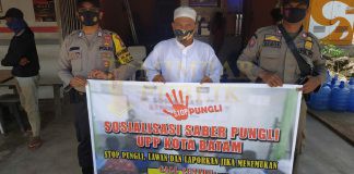 Beri Rasa Nyaman dan Tingkatkan Silaturahmi ke Warga, Polsek Galang Sosialisasi Saber Pungli