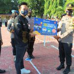 Polres Enrekang Dibantu Alat Peraga Masker BRI Peduli Demi Tanggulangi Covid-19 BRI Enrekang menyerahkan bantuan alat peraga masker BRI peduli demi tanggulangi Covid-19, Selasa (13/10/2020). /ft :mas