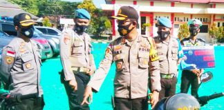 Operasi Zebra Seligi 2020, Propam dan Satlantas Polres Natuna Gelar Penegakan Disiplin Personil