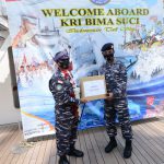 Gegap Gempita Sambut Kedatangan KRI Bima Suci-945 di Tanjung Uban Penyambutan KRI Bima Suci