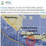 Gempa 5,9 Magnitudo Terjadi di Pangandaran Minggu Pagi