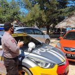 Polresta Barelang Kembali Beri Himbauan Protokol Kesehatan kepada Pengunjung Objek Wisata di Batam