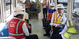 Menhub Budi Karya Uji Coba LRT Jabodebek