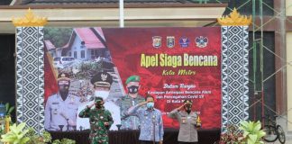 Pj. Sekda Kota Metro Misnan, Ikuti Apel Siaga Bencana