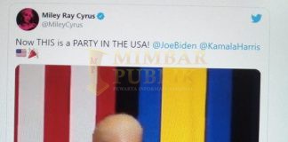 Kemenangan Biden-Harris Lagu Party in the USA” Miley Cyrus Masuk Chart iTunes