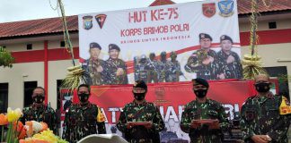Kapolda Kepri Rayakan HUT Korps Brimob ke-75 di Mako Brimob Polda Kepri