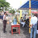 Polres Lingga Lakukan Pengamanan Simulasi Pemungutan dan Penghitungan Suara serta Penggunaan Sirekap di Tingkat TPS