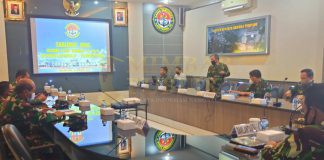 Danlantamal IV Pimpin Pembacaan Pembukaan Taklimat Awal Wasrik Itjen Kemhan Tahun 2020