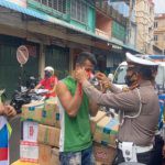 Operasi Zebra Seligi, Satlantas Polres Tanjungpinang Bagikan Brosur dan Masker