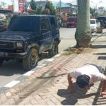 Tak Patuhi Protokol Kesehatan 45 Orang Warga Kabanjahe Diberi Sanksi Push Up