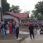 Aksi Unjuk Rasa Buruh Bintan Tuntut Kenaikan Gaji dan Tolak UU Cipta Kerja di Kawasan BIIE Lobam