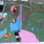 Diam-diam Instruksi Anies Cat Warna-warni Genteng Rumah Dilaksanakan Pengecatan genteng rumah | Foto : Istimewa