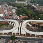 Ini Penampakan Jembatan Layang Tempat Genteng Rumah di Sisinya Wajib Dicat Warna-warni Penampakan jembatan dari drone | Foto : Istimewa