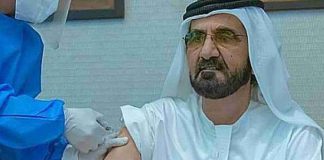 Testimoni UEA: Vaksin Sinopharm Buatan China Manjur Atasi Covid-19 Wakil Presiden UEA dan Perdana Menteri Sheikh Mohammed bin Rashid Al Maktoum digambarkan menerima vaksin selama persidangan pada November