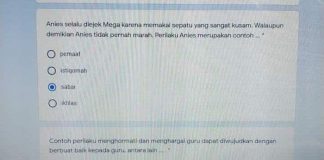 Guru Pembuat Soal “Anies Selalu Diejek Mega” Bakal Dipecat Soal yang dibuat | Foto : Ist