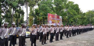 Ratusan Personil Gabungan di Lamsel, Siap Amankan Nataru 2020