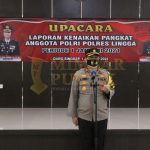 Tahun Baru Polres Lingga Gelar Upacara Kenaikan Pangkat