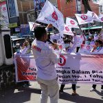 Massa Pospera Adakan Aksi di Mapolres Karo Massa Pospera Saat Berada di Mapolres Karo