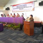 Bupati Karo Terkelin Brahmana SH Ucapkan Selamat Kepada Cory-Theo Sebagai Pemenang Pilkada Kabupaten Karo Cory S Sebayang Saat Memberikan Sambutan Pada Penetapan Pemenang Pilkada Kabupaten Karo.