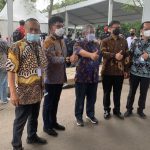 Menkes: Indonesia Masuk Dalam Peringkat Sembilan Terbanyak di Dunia untuk Penyuntikan Vaksin Covid-19 Menteri Kesehatan RI Budi Gunadi Sadikin, Menteri Informasi dan Informatika RI Johnny G.Plate, Ketua Dewan Pers Mohammad Nuh, dan Ketua Umum Persatuan Wartawan Indonesia (PWI) Pusat yang juga penanggung jawab Hari Pers Nasional 2021 Atal S.Depari.