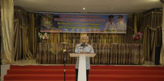 Bupati Surya Buka FGD Tentang Pertambangan dan Lingkungan Hidup Bupati Asahan H Surya BSc saat memberikan sambutan dalam pembukaan Focus Group Discussion (FGD) tentang Kebijakan Pertambangan dan Lingkungan Hidup