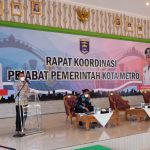 Wali Kota Metro Rapat Koordinasi Bulanan Pemerintah Daerah Kota Metro Bulan Maret