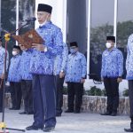 Bupati Asahan Pimpin Upacara Peringati Hari Kesadaran Nasional Bupati Asahan H Surya BSc saat memimpin upacara peringatan Hari Kesadaran Nasional