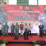 Panglima dan Kapolri Tinjau Vaksinasi Ribuan Anggota untuk Persiapan Pengamanan Mudik Lebaran Peninjauan Vaksinasi Covid-19