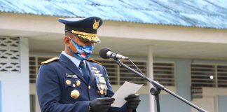 Danlanud Silas Papare Ciptakan Mars Pemuda Adat Papua Komandan Lanud Silas Papare, Marsma TNI Budhi Achmadi | Foto: Istimewa
