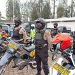 Jelang Paskah, TNI-Polri Daerah Tanah Karo Lakukan Patroli Skala Besar Aparat gabungan TNI-Polri wilayah tanah Karo saat apel patroli sekala besar