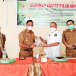 DR.H.Ajiep Padindang Anggota MPR RI Bahas Ketahanan Budaya di Kabupaten Barru. Anggota MPR RI Ajiep Padindang Adakan Seminar Empat Pilar di Aula Kantor Camat Barru