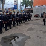 Pembinaan Satpam BRI Kanca Kabanjahe, Aiptu Maruli Hutagalung Berikan Hadiah Sat Polres Tanah Karo memberikan Arahan kepada Satpam BRI Kabanjahe kabupaten karo