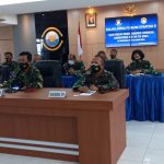 Danlantamal IV Berikan Kuliah Kerja kepada Pasis Dikreg Seskoal Angkatan ke 59 Melalui Vicon