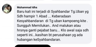 Terlihat Siapa Wujud Orang Tidak Senang Terhadap Kepala UPP Kelas I Tanjunguban Komentar warganet terhadap Syahbandar Tanjung Uban