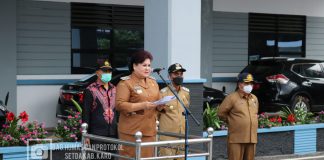 Apel Perdana Bupati dan Wakil Bupati Karo Apel Pertama Bupati Dan Wakil Bupati Karo