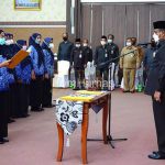 Pengambilan Sumpah PNS dan Pelantikan Jabatan Fungsional di Pemkab Karimun Tahun 2021 oleh Bupati Aunur Rafiq
