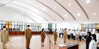 Bupati Karo Lantik 5 Pejabat Pimpinan Tinggi Pratama Bupati Karo Saat Melantik 5 Pejabat tinggi Pratama