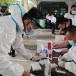Paskalibur Bersama Idul Fitri 1442 H Lantamal IV Laksanakan Rapid Test Antigen Kadispen Lantamal IV Mayor Saul Jamlaay